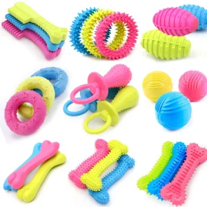 Rubber Chew Toy for Small Dogs & Puppies – Durable, Non-Toxic & Interactive