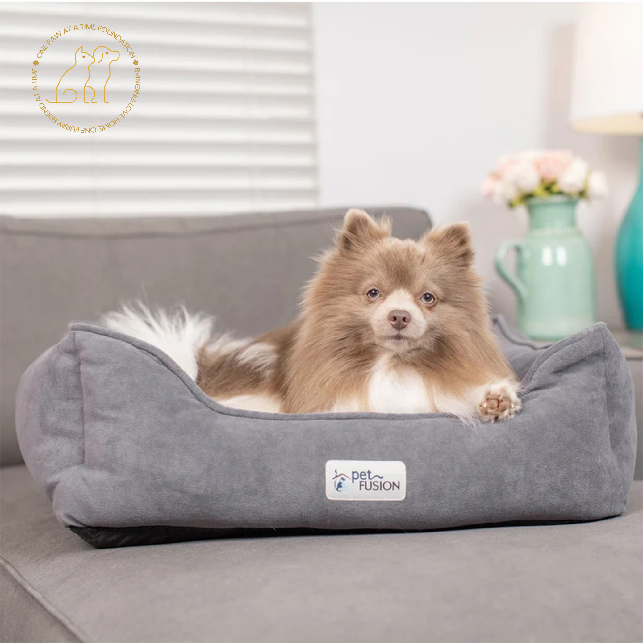 PetFusion Calming Cuddler Dog Bed - Image 2